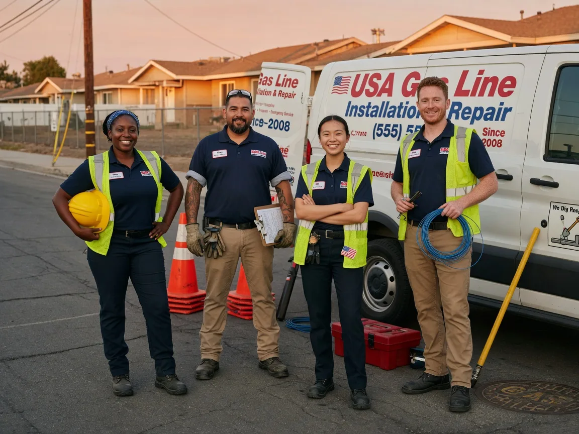 Gas Line Installation company in Lookeba, OK